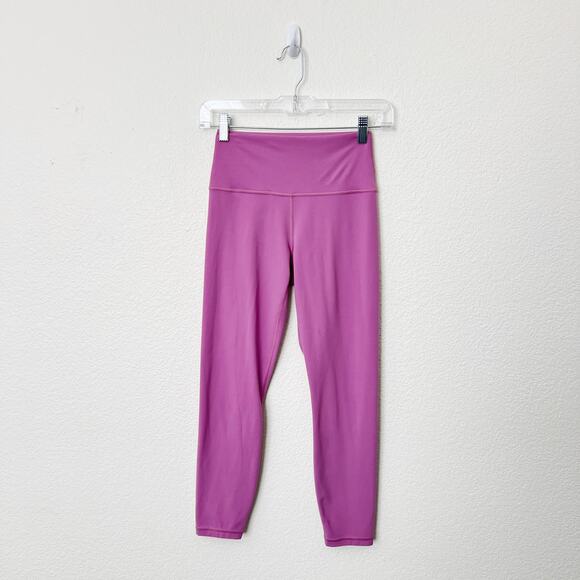 [Athleta] Purple Lilac High Rise Transcend 7/8 Tight Leggings Workout Sz Small S - Picture 3 of 12